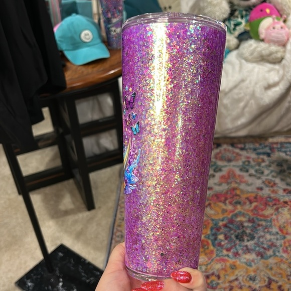 Purple Glitter Tumbler with Stitch Character Design - Picture 6 of 7